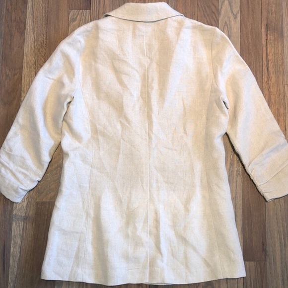 Michael Kors Linen Neutral Hemp  Blazer - Picture 7 of 13